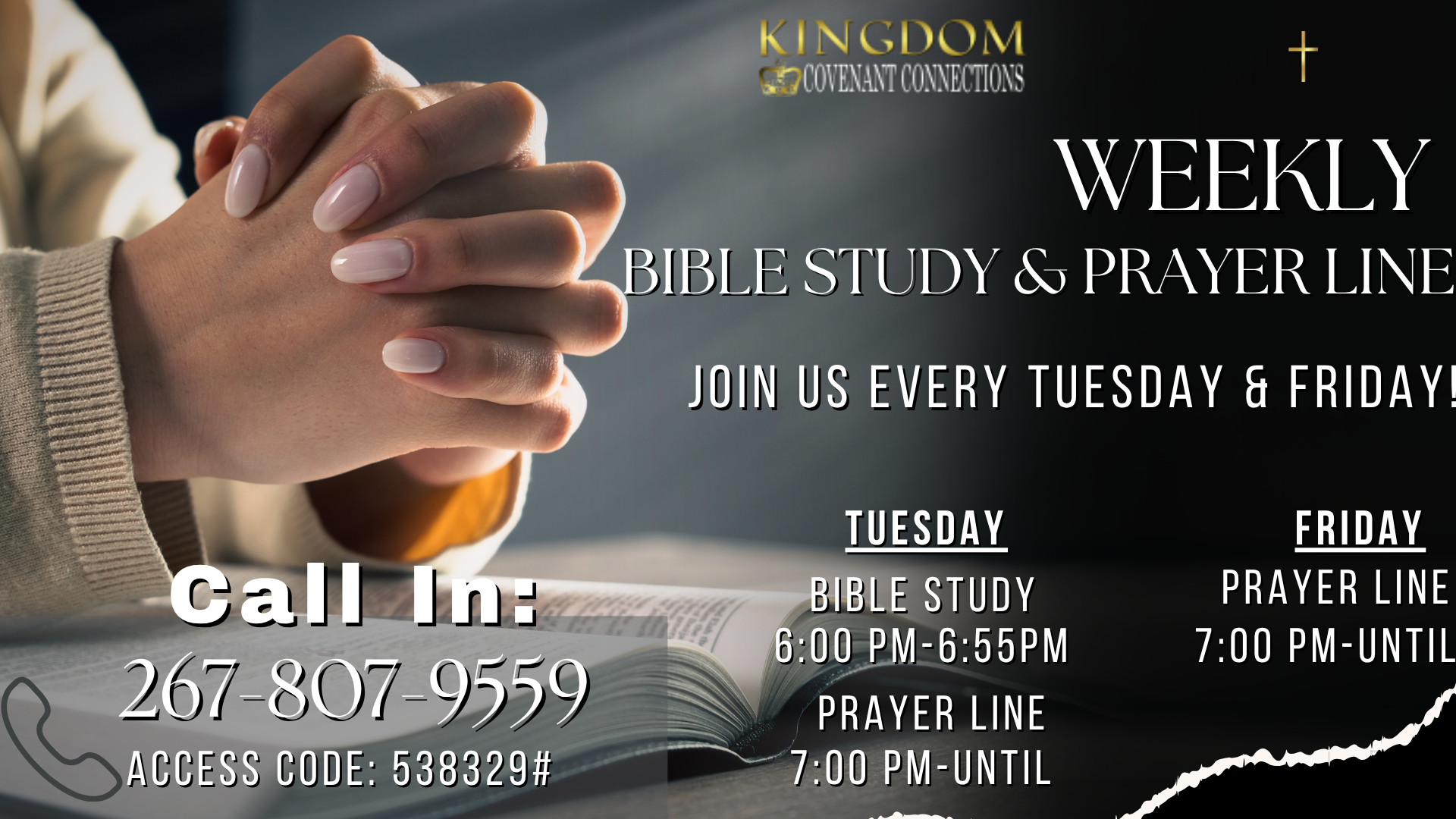 Join us for an enriching and spiritually uplifting experience as we delve into the depths of God's Word. 